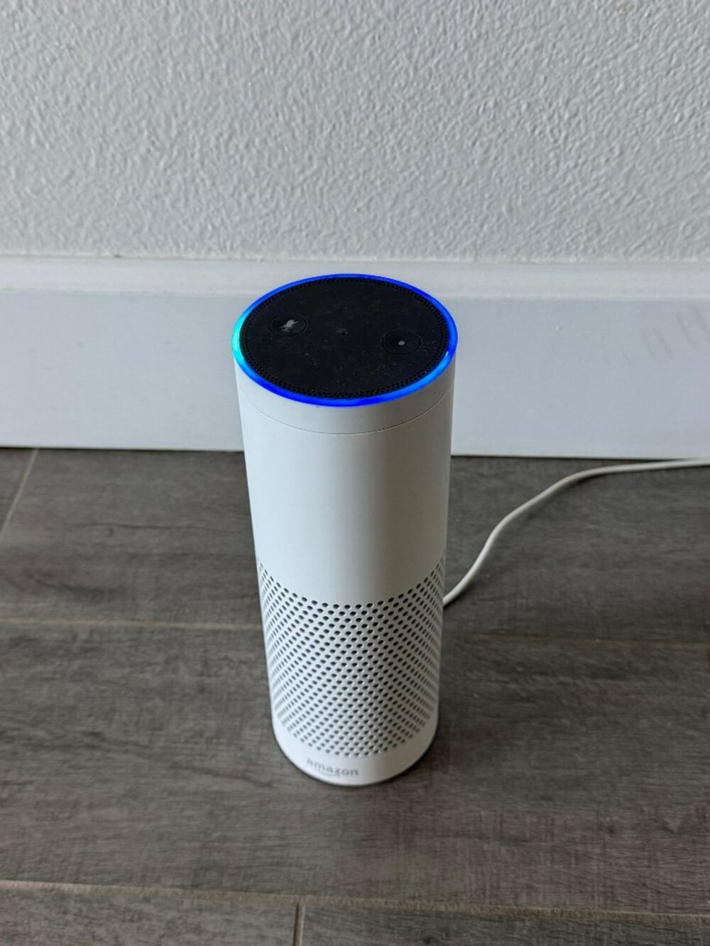 Amazon Echo Alexa Smart Speaker – White – Includes Power Cord